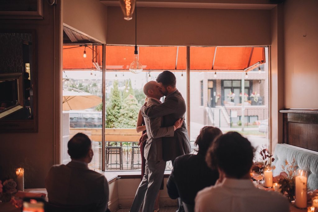 intimate Chicago restaurant wedding