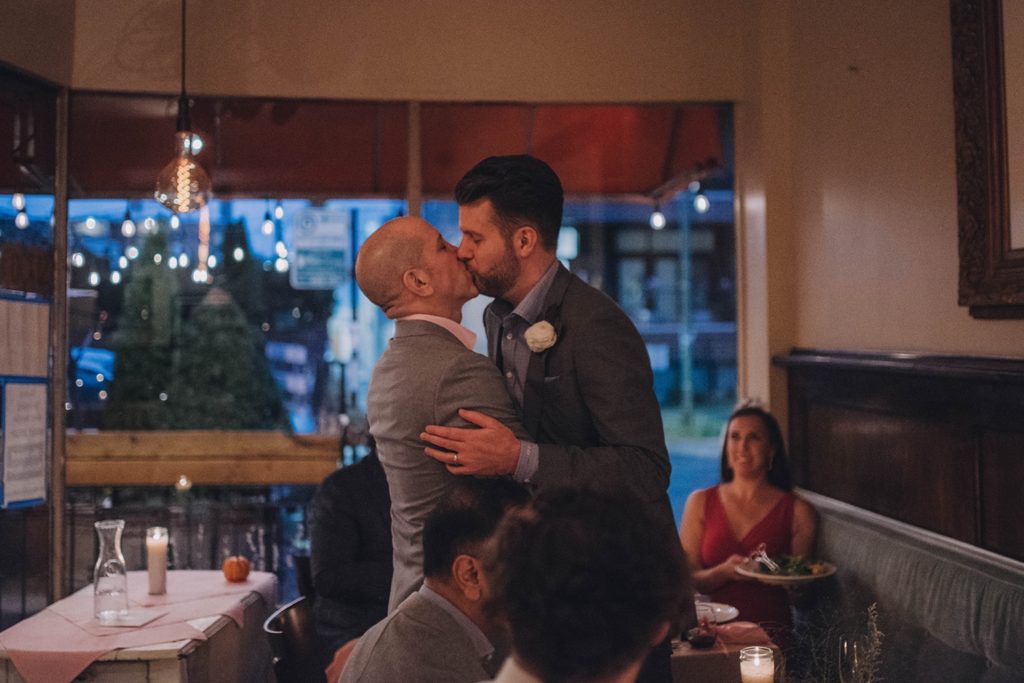 intimate Chicago restaurant wedding